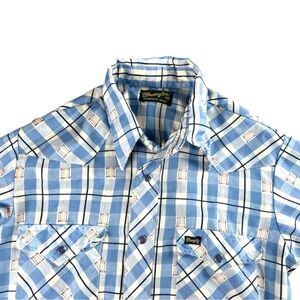 Wrangler Vintage Women’s Permanent Press Snap-Button Western Top In Size M